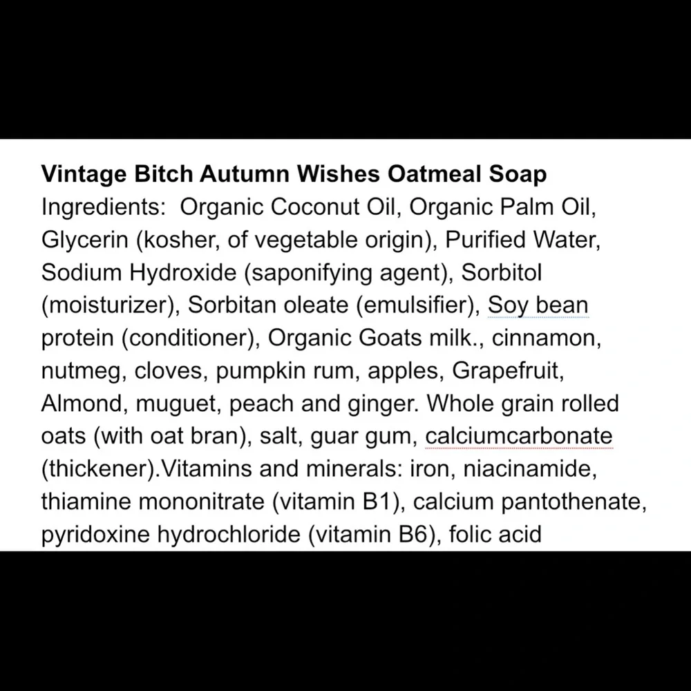 VBG Autumn Wishes Organic Shea Butter Oatmeal Handmade Soap PRICE FIRM - Picture 14 of 16